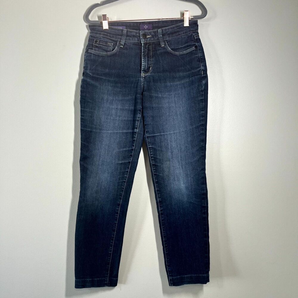 NYDJ Women's Alina Skinny Legging Jegging Jeans Stretch Blue Denim Size 4